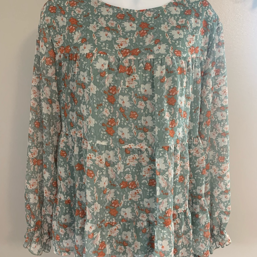 SHEIN Floral Print Blouse - Picture 16 of 16